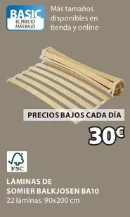 Oferta de Basic - somier de láminas en JYSK