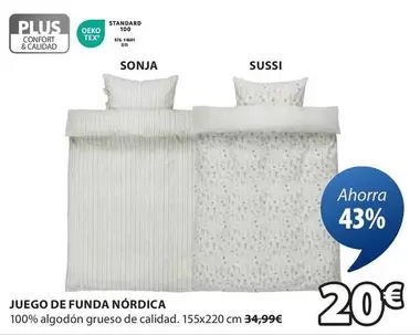 Oferta de Juego De Funda Nórdica por 20€ en JYSK