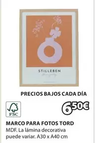 Oferta de Marco Para Fotos Tord por 6,5€ en JYSK