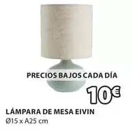 Oferta de Lámpara De Mesa Eivin por 10€ en JYSK