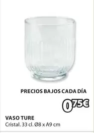 Oferta de Vaso Ture por 0,75€ en JYSK