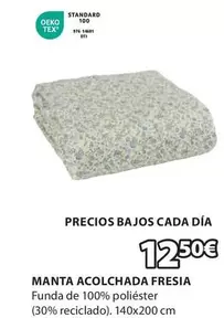 Oferta de Manta Acolchada Fresia por 12,5€ en JYSK