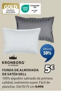 Oferta de Kronborg - Funda De Almohada De Satén Nell por 5€ en JYSK