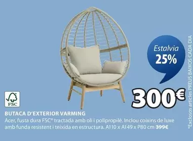 Oferta de Butaca D'exterior Varming por 300€ en JYSK