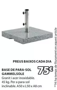 Oferta de Base De Para-Sol Gammesole por 75€ en JYSK