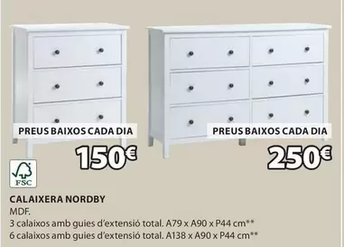 Oferta de Calaixera Nordby por 150€ en JYSK