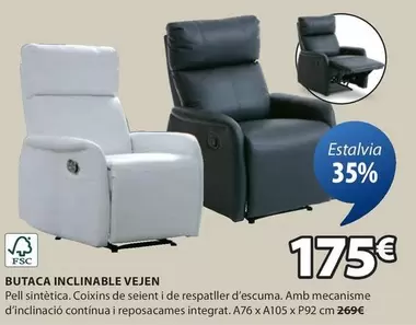 Oferta de Butaca Inclinable Vejen por 175€ en JYSK