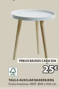 Oferta de Taula Auxiliar Bakkebjerg por 25€ en JYSK