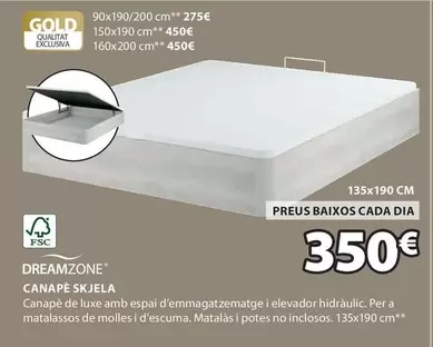 Oferta de Dreamzone - Canape Skjela por 350€ en JYSK
