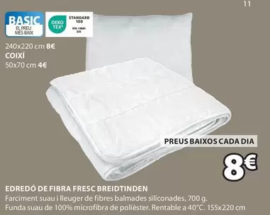 Oferta de Edredo De Fibra Fresc Breidtinden por 8€ en JYSK