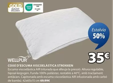 Oferta de Gold - almohada viscoelástica en JYSK