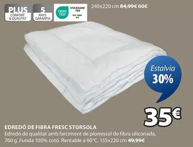 Oferta de Edredo De Fibra Fresco Storsola por 35€ en JYSK