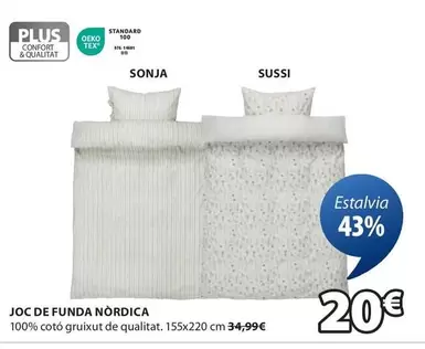 Oferta de Joc De Funda Nòrdica por 20€ en JYSK