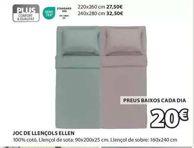 Oferta de Joc De Llençols Ellen por 20€ en JYSK