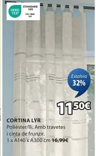 Oferta de Cortina Lyr por 11,5€ en JYSK