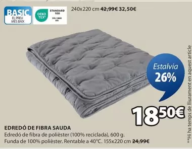Oferta de Edredo De Fibra Sauda por 18,5€ en JYSK