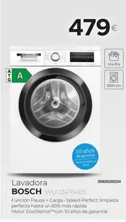 Oferta de Bosch - Lavadora WUU24T64ES por 479€ en Tien 21