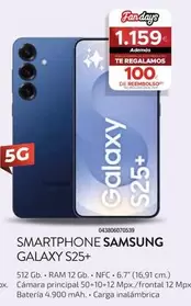 Oferta de Samsung - Smartphone Galaxy S25+ por 1159€ en Tien 21