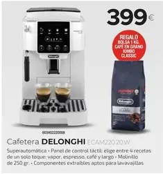 Oferta de DeLonghi - Cafetera ECAM220.20.W  por 399€ en Tien 21