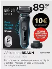 Oferta de Braun - Afeitadora por 89,9€ en Tien 21
