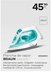 Oferta de Braun - Plancha De Vapor por 45,9€ en Tien 21
