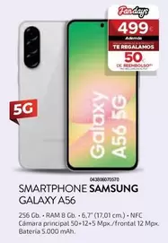Oferta de Samsung - Smartphone Galaxy A56 por 499€ en Tien 21