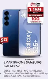 Oferta de Samsung - Smartphone Galaxy S25+ por 1159€ en Tien 21