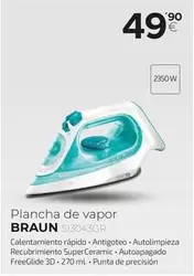 Oferta de Braun - Plancha De Vapor por 49,9€ en Tien 21