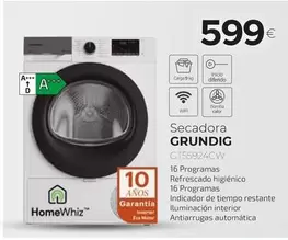 Oferta de Grundig - Secadora Gt5924w por 599€ en Tien 21