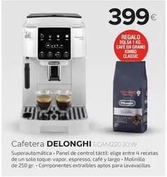 Oferta de DeLonghi - Cafetera Ecam220.20w por 399€ en Tien 21