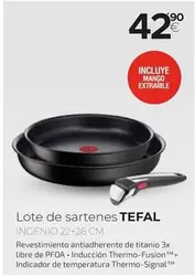 Oferta de Tefal - Lote De Sartenes por 42,9€ en Tien 21