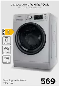Oferta de Whirlpool - Lavasecadora por 569€ en Tien 21