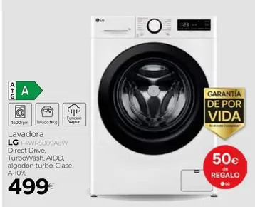 Oferta de LG - Lavadora por 499€ en Tien 21