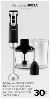 Oferta de Ufesa - Batidora por 30€ en Tien 21