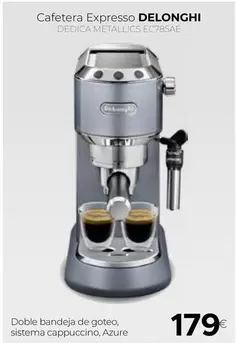 Oferta de DeLonghi - Cafetera Expresso por 179€ en Tien 21