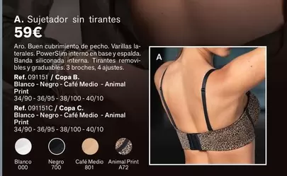 Oferta de Aro - Sujetador Sin Tirantes por 59€ en Leonisa