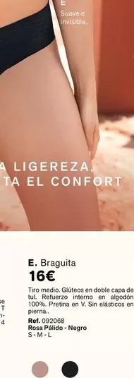 Oferta de Braguita por 16€ en Leonisa
