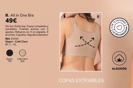 Oferta de Bra - All In One por 49€ en Leonisa