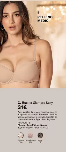 Oferta de Aro - B Relleno Medio por 31€ en Leonisa