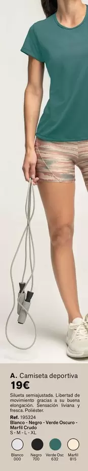 Oferta de Camiseta Deportiva por 19€ en Leonisa