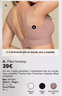 Oferta de Aro - Flexi Brastop por 39€ en Leonisa