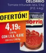 Oferta de Celorrio - Tomate Triturado por 4,19€ en CashDiplo