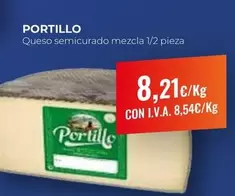 Oferta de Portillo - Queso Semicurado Mezcla por 8,21€ en CashDiplo