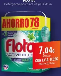 Oferta de Flota - Detergente Polvo Active Plus por 7,04€ en CashDiplo