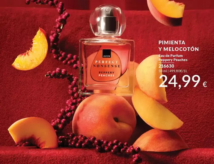 Oferta de Avon - Pimienta Y Melocoton Eau De Parfum Peppery Peaches  por 24,99€ en AVON