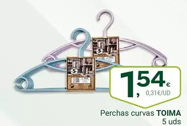 Oferta de Perchas Curvas por 1,54€ en Supermercados Dani