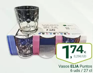 Oferta de Vasos Puntos por 1,74€ en Supermercados Dani