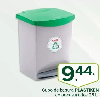 Oferta de Plastiken - Cubo De Basura Colores Surtidos por 9,44€ en Supermercados Dani