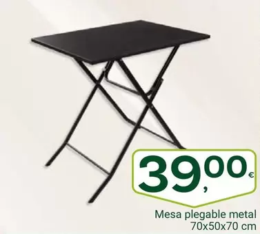 Oferta de Mesa Plegable Metal por 39€ en Supermercados Dani