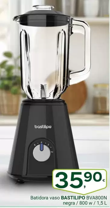 Oferta de Bastilipo - Batidora Vaso Bva800n Negra por 35,9€ en Supermercados Dani